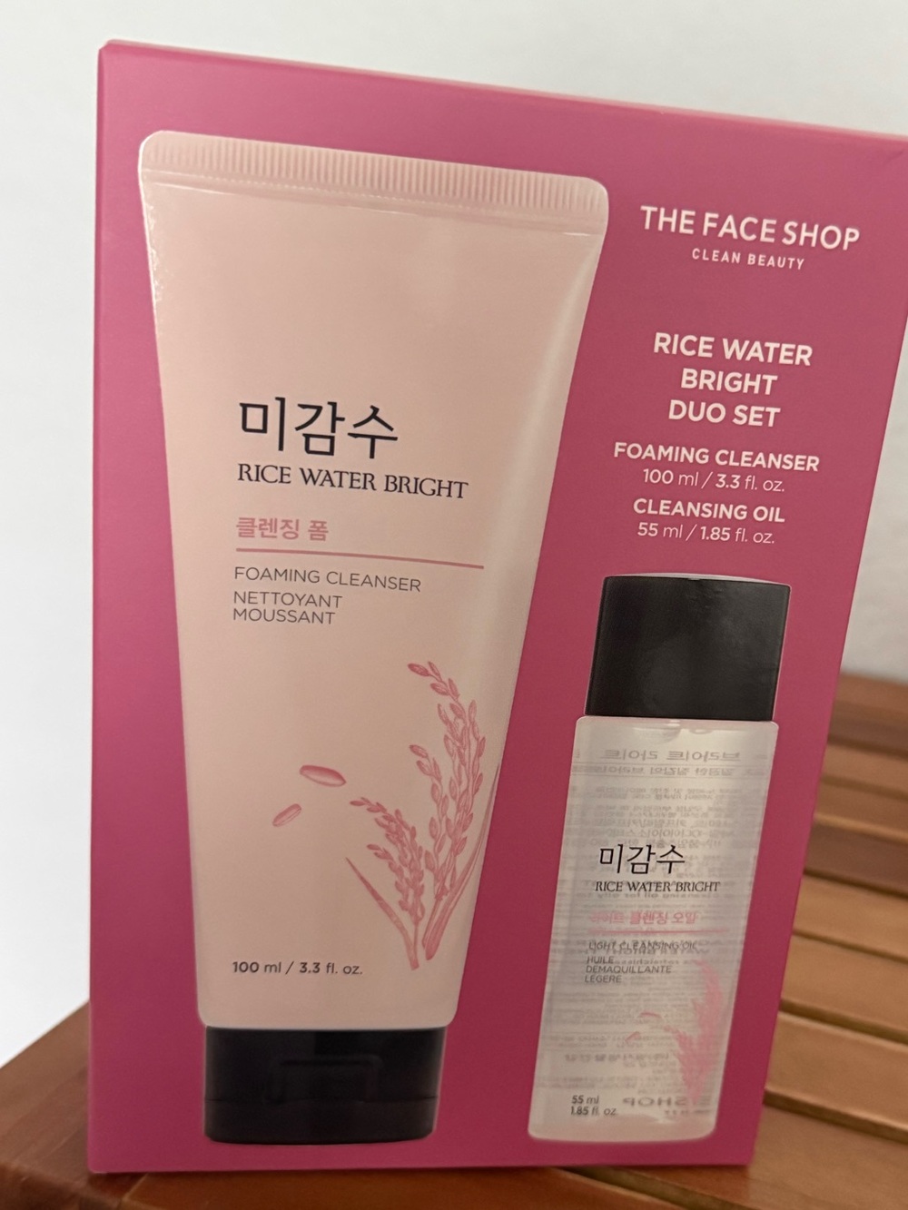 The Face Shop Rise Water Bright Duo Set Cleanser and Oil